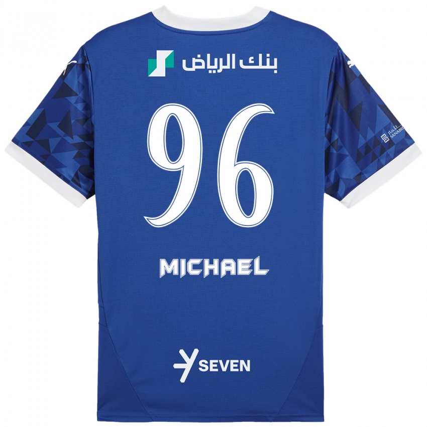 Kinder Michael #96 Dunkelblau Weiß Heimtrikot Trikot 2024/25 T-Shirt Schweiz