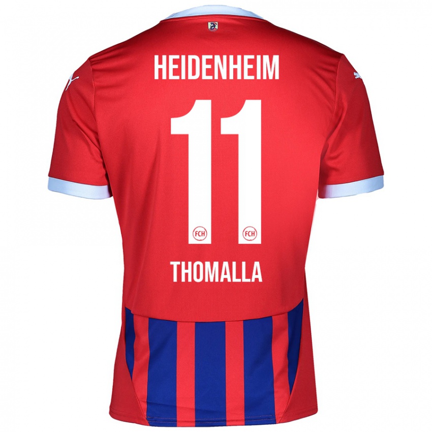 Kinder Denis Thomalla #11 Rot Blau Heimtrikot Trikot 2024/25 T-Shirt Schweiz