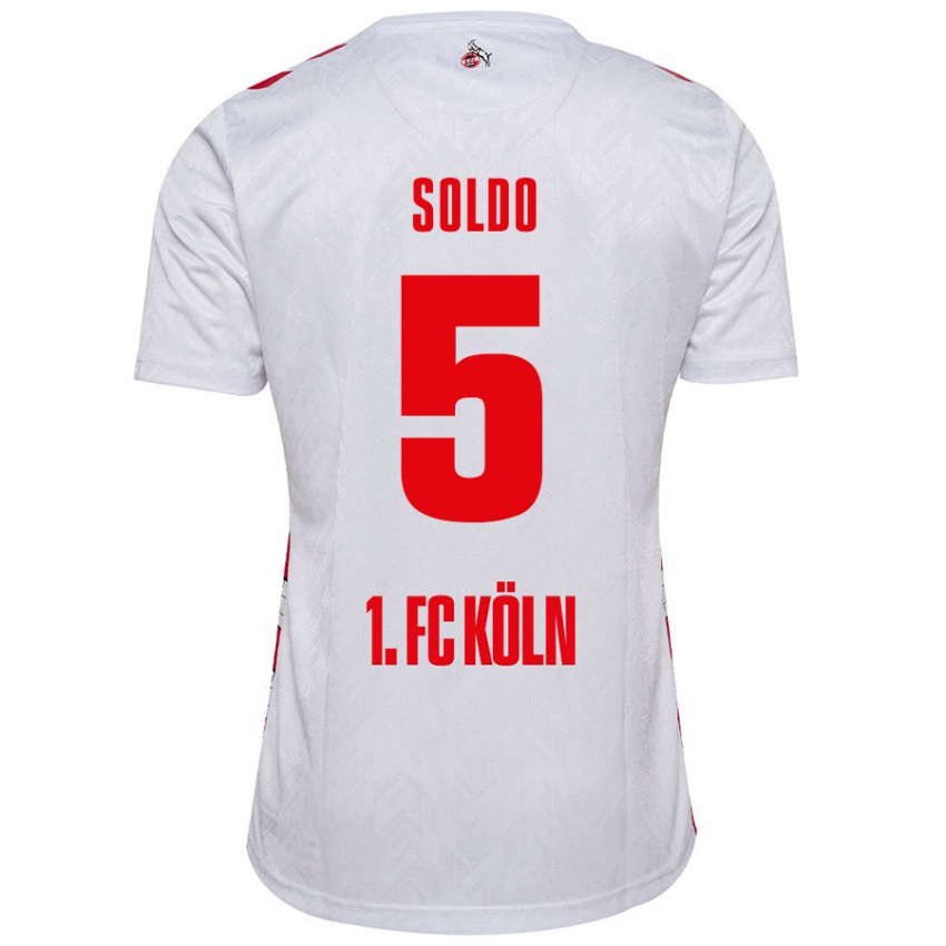 Kinder Nikola Soldo #5 Weiß Rot Heimtrikot Trikot 2024/25 T-Shirt Schweiz