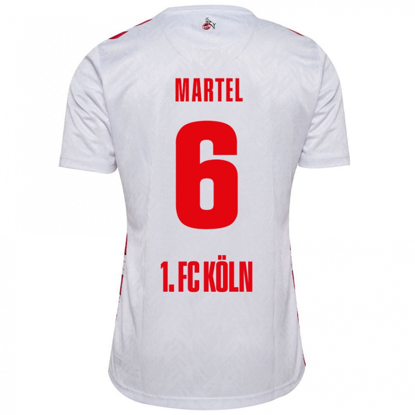 Kinder Eric Martel #6 Weiß Rot Heimtrikot Trikot 2024/25 T-Shirt Schweiz