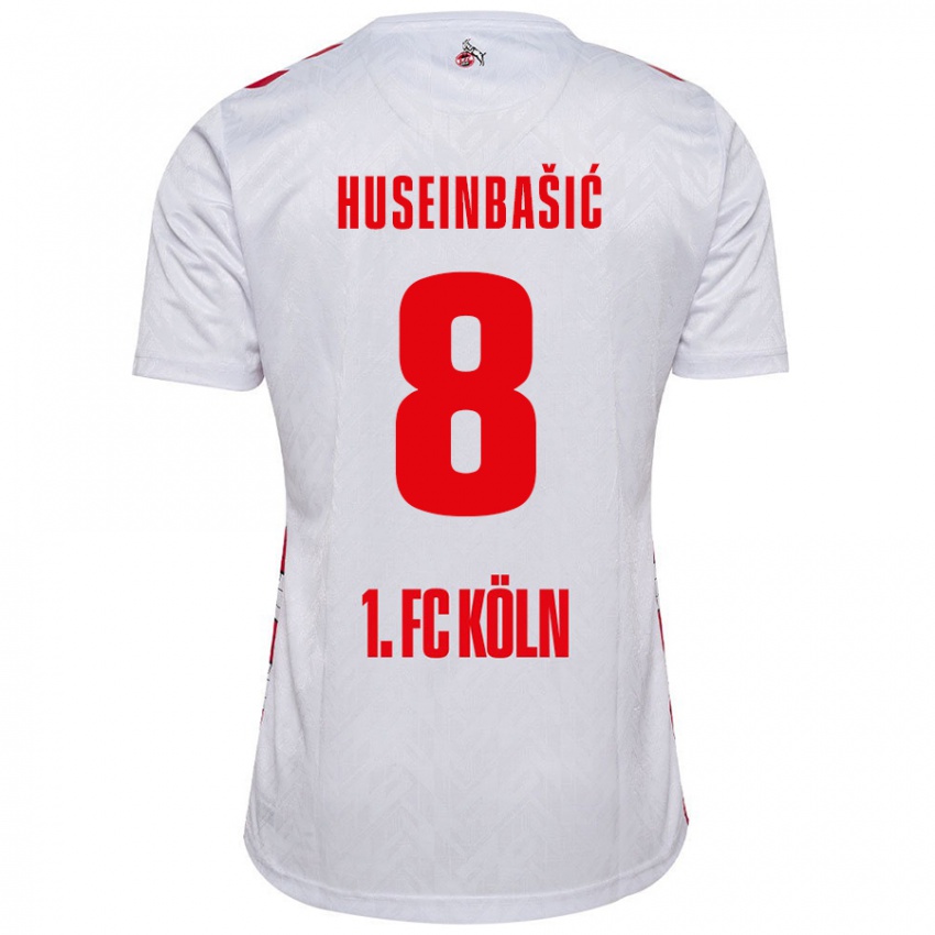 Kinder Denis Huseinbasic #8 Weiß Rot Heimtrikot Trikot 2024/25 T-Shirt Schweiz