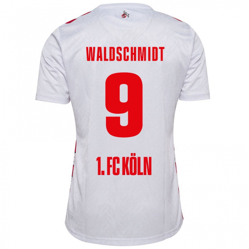 Kinder Luca Waldschmidt #9 Weiß Rot Heimtrikot Trikot 2024/25 T-Shirt Schweiz