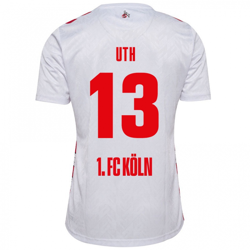 Kinder Mark Uth #13 Weiß Rot Heimtrikot Trikot 2024/25 T-Shirt Schweiz