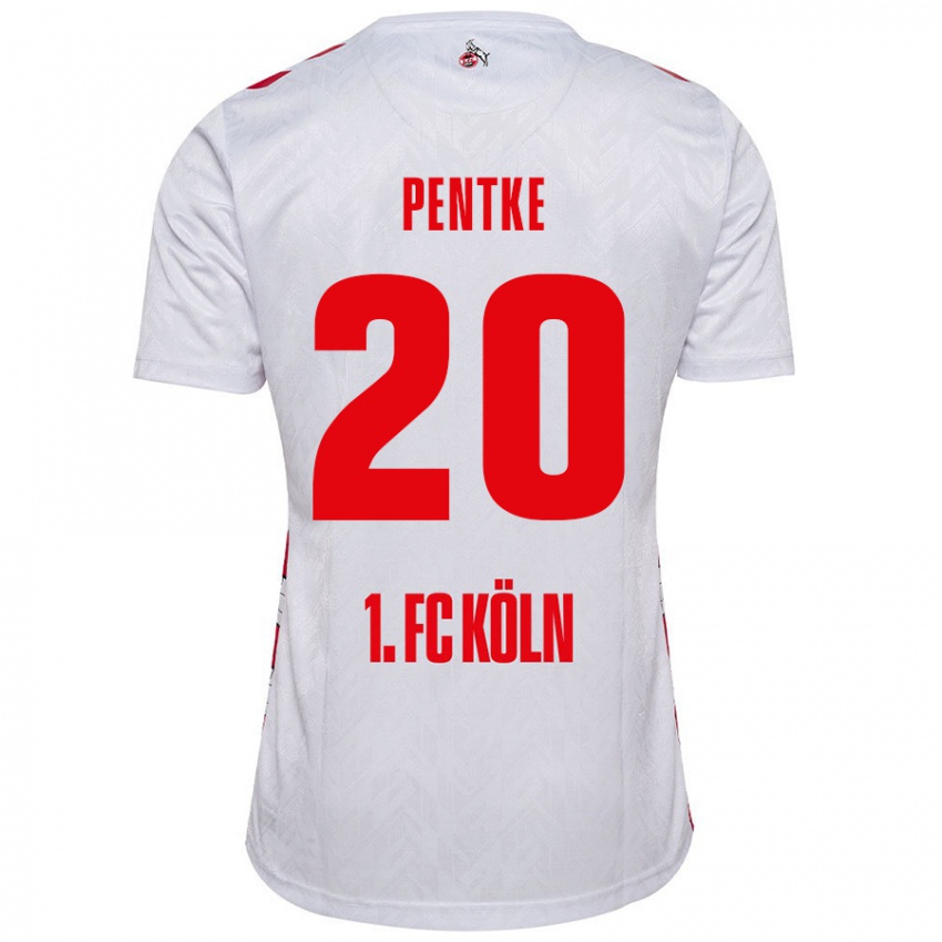 Kinder Philipp Pentke #20 Weiß Rot Heimtrikot Trikot 2024/25 T-Shirt Schweiz