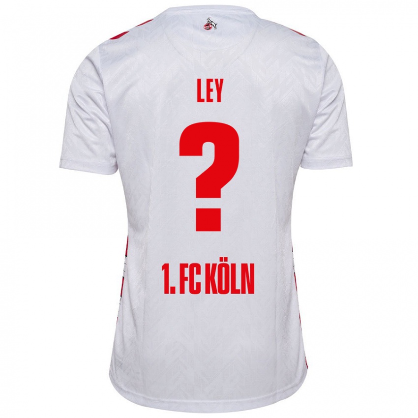 Enfant Maillot Benjamin Ley #0 Blanc Rouge Tenues Domicile 2024/25 T-Shirt Suisse