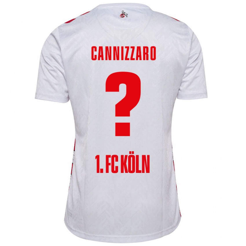 Enfant Maillot Simone Cannizzaro #0 Blanc Rouge Tenues Domicile 2024/25 T-Shirt Suisse