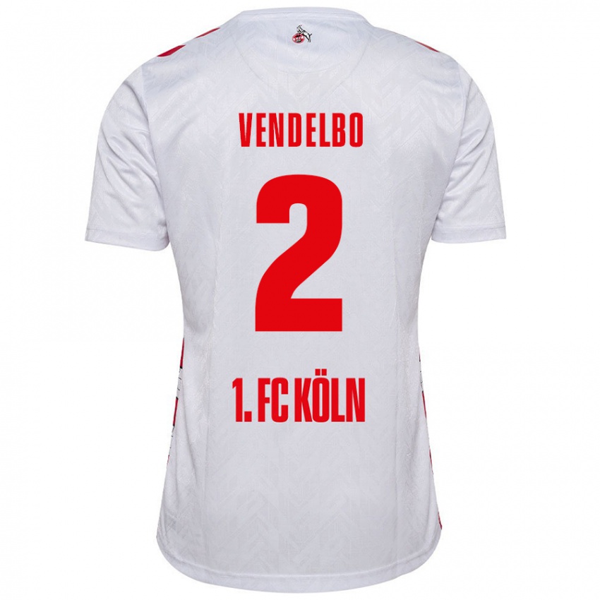 Kinder Sofie Vendelbo #2 Weiß Rot Heimtrikot Trikot 2024/25 T-Shirt Schweiz