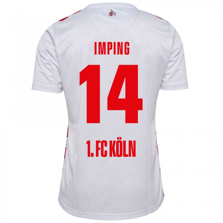 Enfant Maillot Carlotta Imping #14 Blanc Rouge Tenues Domicile 2024/25 T-Shirt Suisse