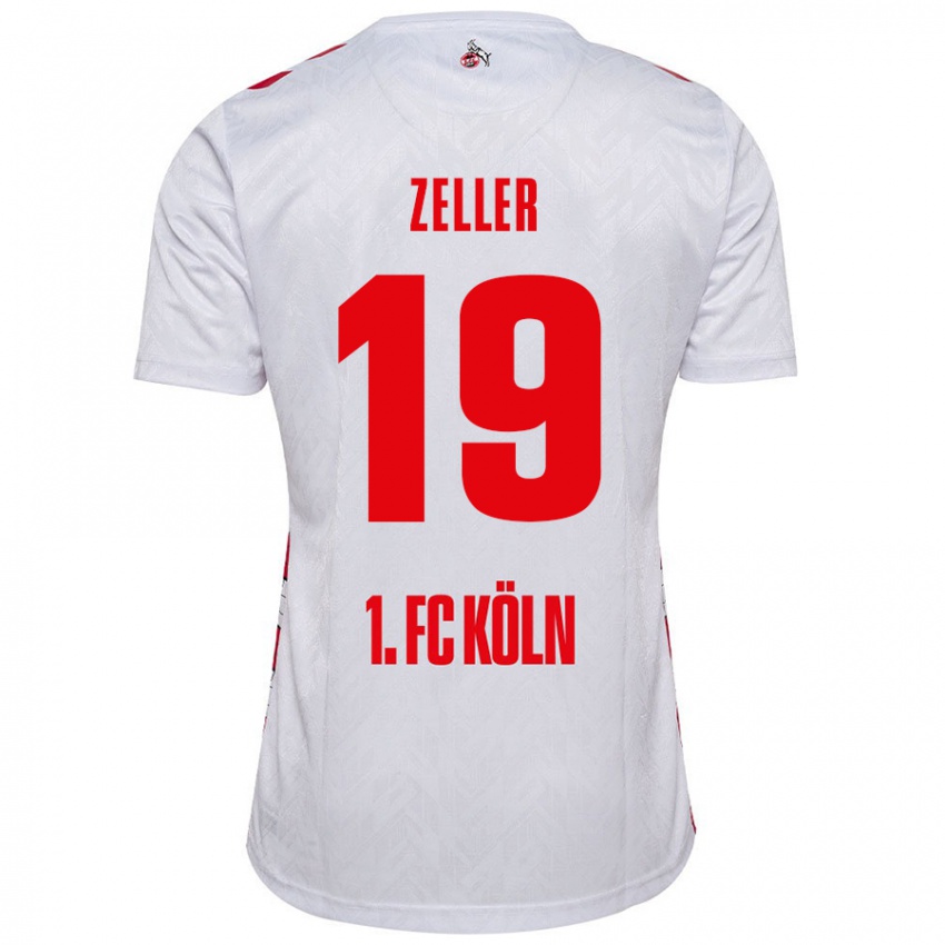 Kinder Dóra Zeller #19 Weiß Rot Heimtrikot Trikot 2024/25 T-Shirt Schweiz