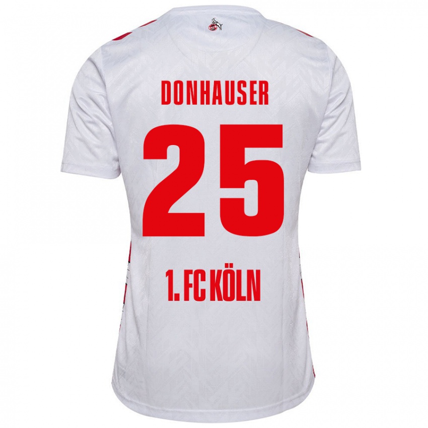 Kinder Laura Donhauser #25 Weiß Rot Heimtrikot Trikot 2024/25 T-Shirt Schweiz