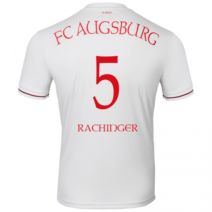 Kinder Lorenz Rachinger #5 Weiß Heimtrikot Trikot 2024/25 T-Shirt Schweiz