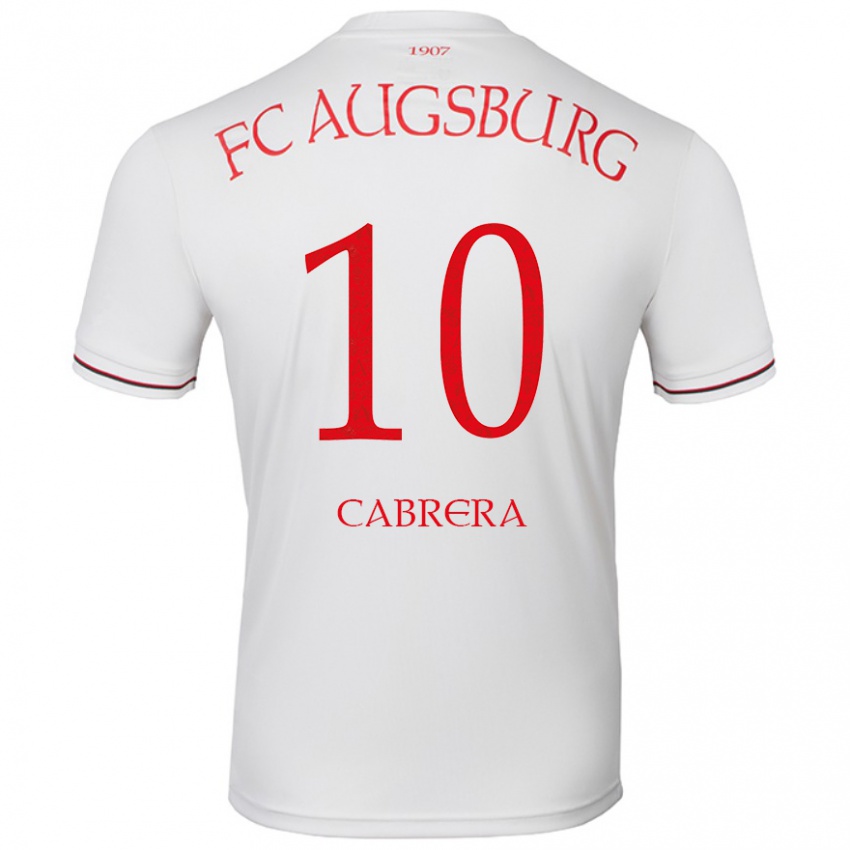 Kinder Juan Cabrera #10 Weiß Heimtrikot Trikot 2024/25 T-Shirt Schweiz