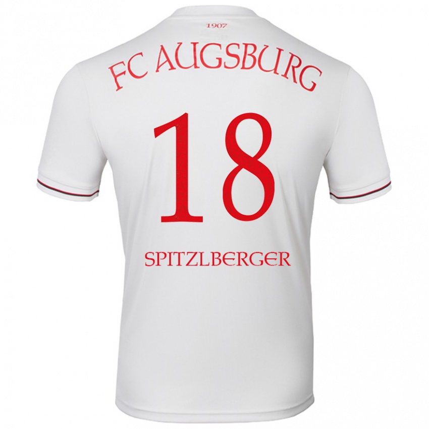 Kinder Jordan Spitzlberger #18 Weiß Heimtrikot Trikot 2024/25 T-Shirt Schweiz