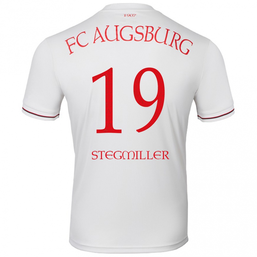 Kinder Louis Stegmiller #19 Weiß Heimtrikot Trikot 2024/25 T-Shirt Schweiz