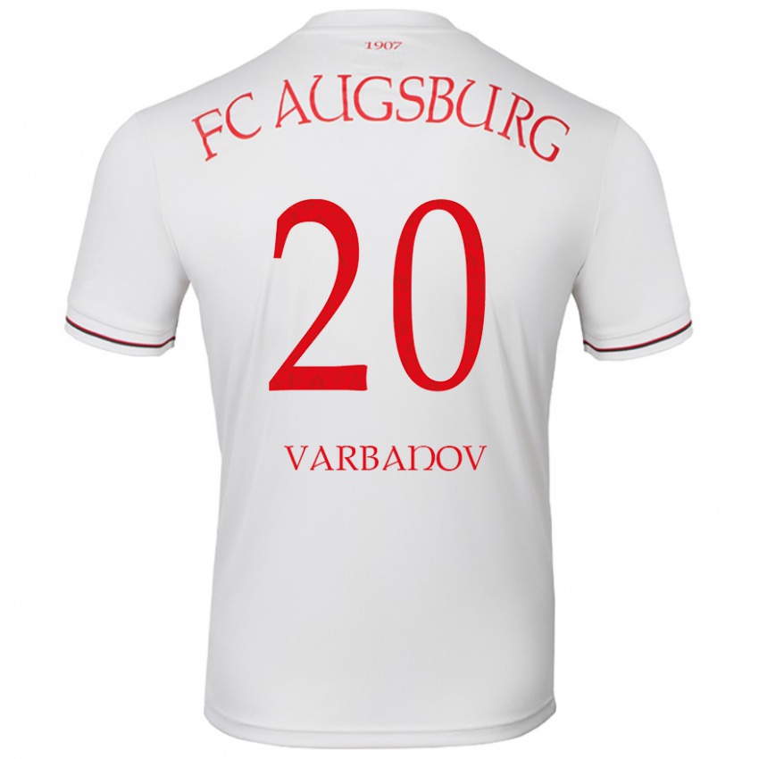 Kinder Svetoslav Varbanov #20 Weiß Heimtrikot Trikot 2024/25 T-Shirt Schweiz