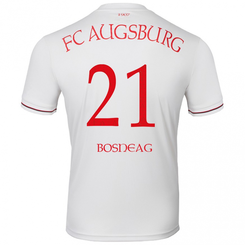 Kinder Ioan Boșneag #21 Weiß Heimtrikot Trikot 2024/25 T-Shirt Schweiz