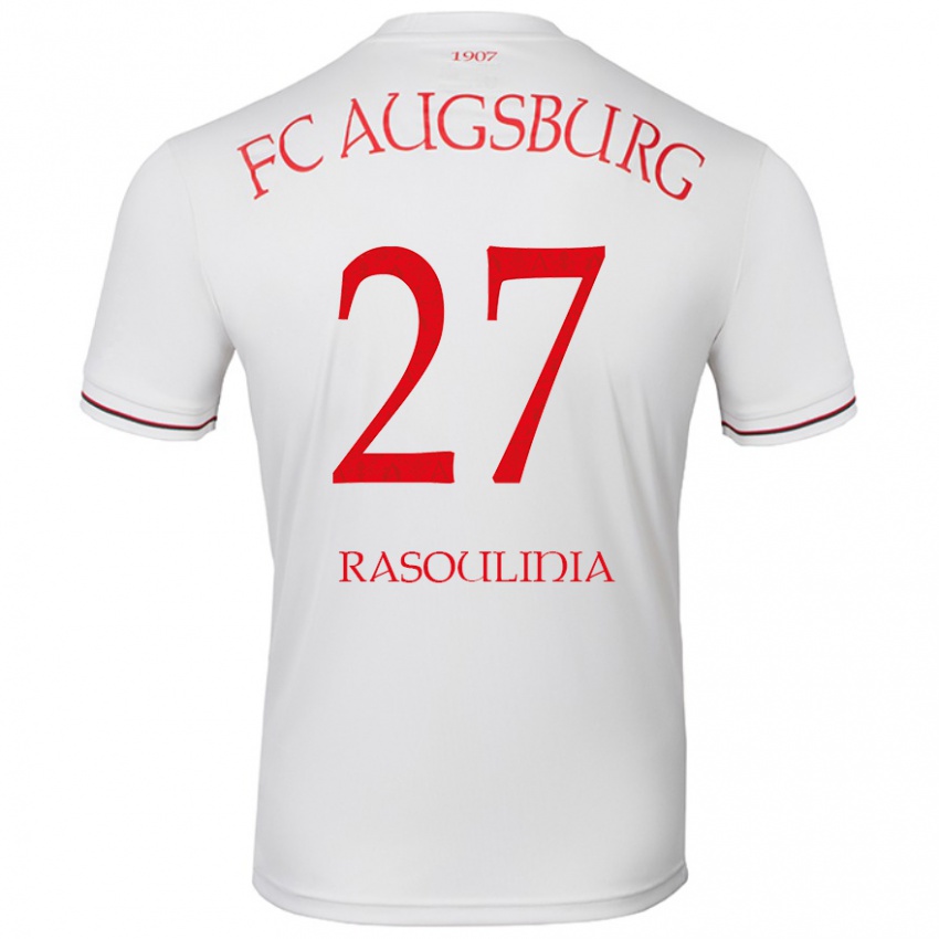 Kinder Nick Rasoulinia #27 Weiß Heimtrikot Trikot 2024/25 T-Shirt Schweiz