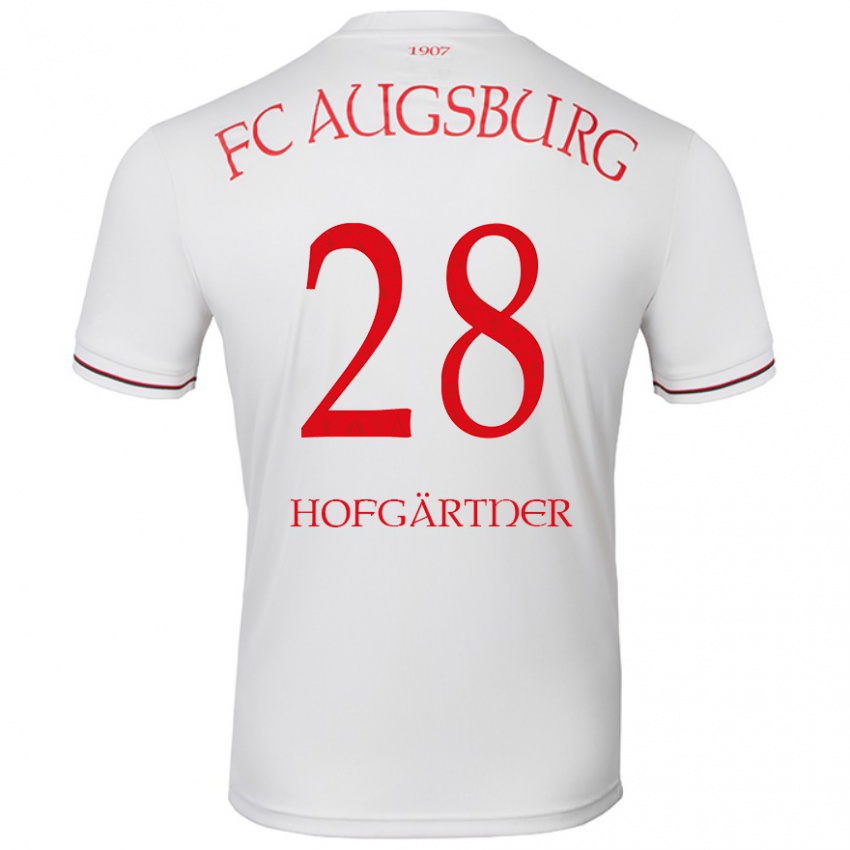 Kinder Hendrik Hofgärtner #28 Weiß Heimtrikot Trikot 2024/25 T-Shirt Schweiz