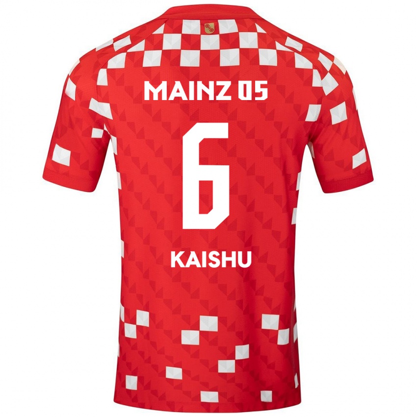 Kinder Kaishu Sano #6 Weiß Rot Heimtrikot Trikot 2024/25 T-Shirt Schweiz