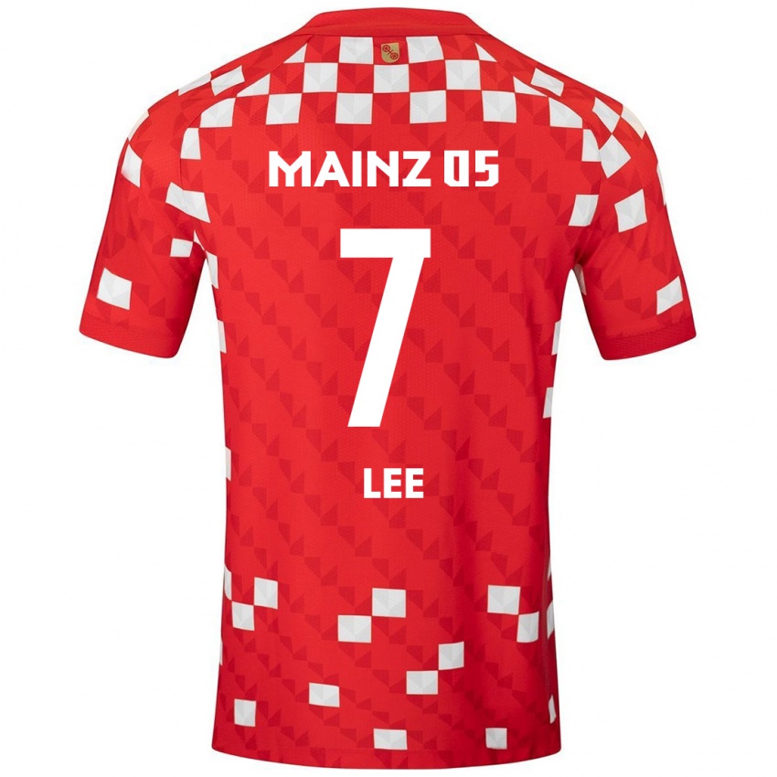 Kinder Jae-Sung Lee #7 Weiß Rot Heimtrikot Trikot 2024/25 T-Shirt Schweiz