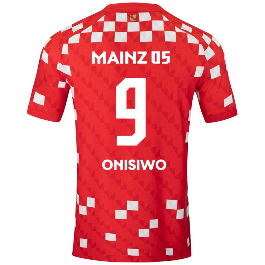 Kinder Karim Onisiwo #9 Weiß Rot Heimtrikot Trikot 2024/25 T-Shirt Schweiz