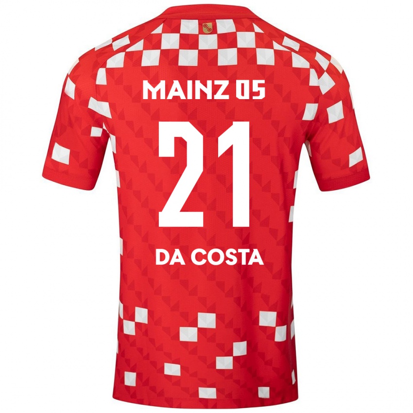 Kinder Danny Da Costa #21 Weiß Rot Heimtrikot Trikot 2024/25 T-Shirt Schweiz