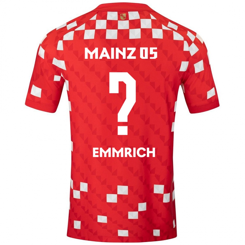 Kinder Robin Emmrich #0 Weiß Rot Heimtrikot Trikot 2024/25 T-Shirt Schweiz