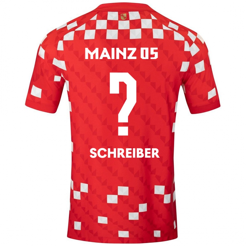 Kinder Philipp Schreiber #0 Weiß Rot Heimtrikot Trikot 2024/25 T-Shirt Schweiz