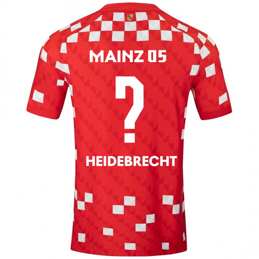 Kinder Elias Heidebrecht #0 Weiß Rot Heimtrikot Trikot 2024/25 T-Shirt Schweiz