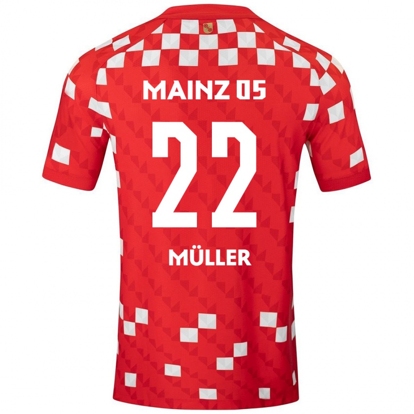 Kinder Tim Müller #22 Weiß Rot Heimtrikot Trikot 2024/25 T-Shirt Schweiz