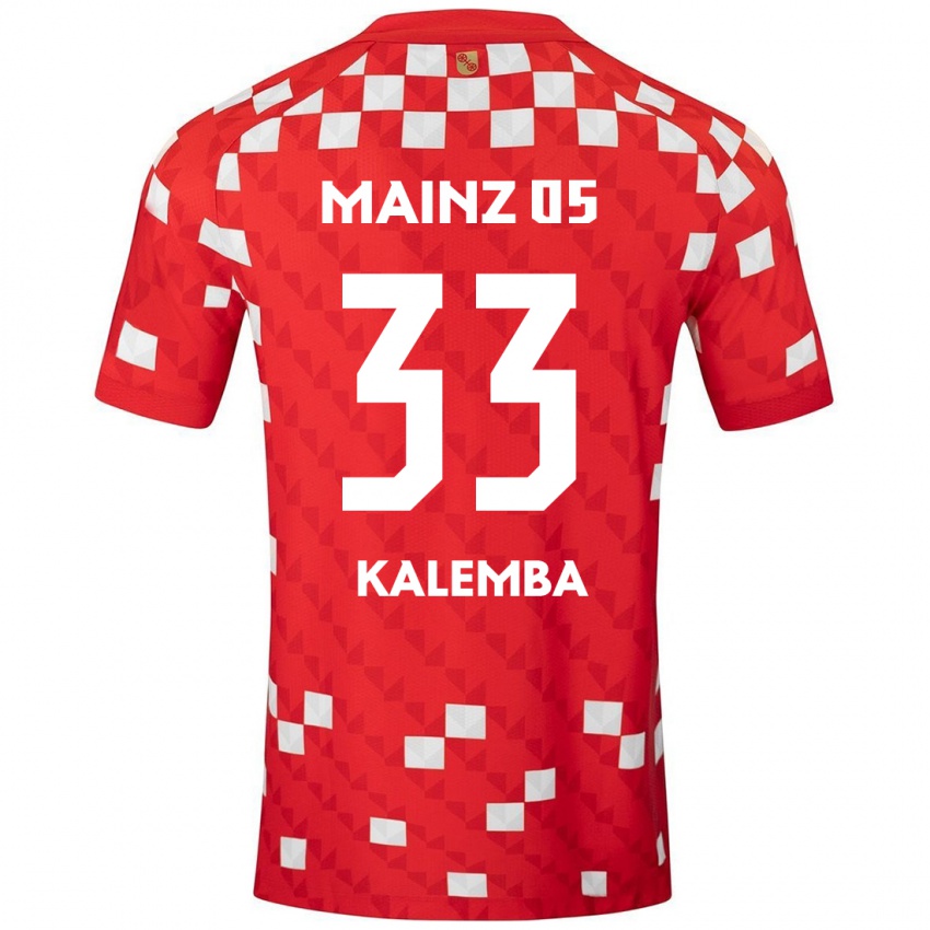 Kinder Marcel Kalemba #33 Weiß Rot Heimtrikot Trikot 2024/25 T-Shirt Schweiz