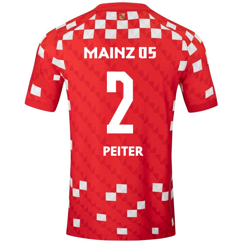 Kinder Chiara Peiter #2 Weiß Rot Heimtrikot Trikot 2024/25 T-Shirt Schweiz