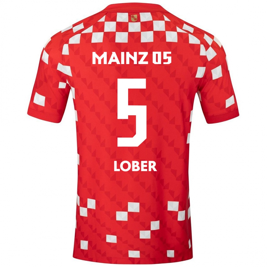 Kinder Jana Löber #5 Weiß Rot Heimtrikot Trikot 2024/25 T-Shirt Schweiz