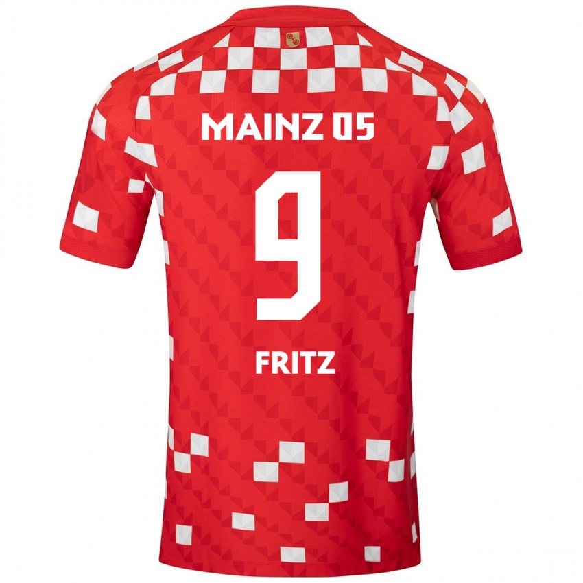 Kinder April Fritz #9 Weiß Rot Heimtrikot Trikot 2024/25 T-Shirt Schweiz