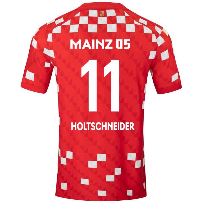 Kinder Hannah Holtschneider #11 Weiß Rot Heimtrikot Trikot 2024/25 T-Shirt Schweiz