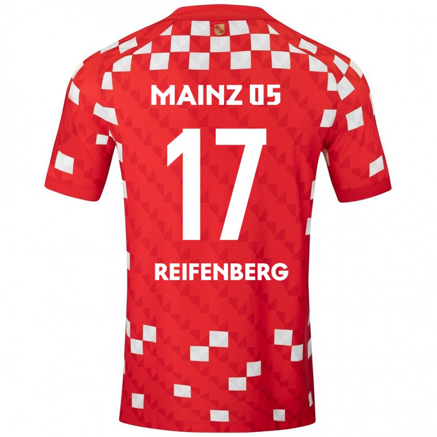 Kinder Michelle Reifenberg #17 Weiß Rot Heimtrikot Trikot 2024/25 T-Shirt Schweiz