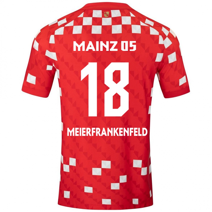 Kinder Jana Meierfrankenfeld #18 Weiß Rot Heimtrikot Trikot 2024/25 T-Shirt Schweiz