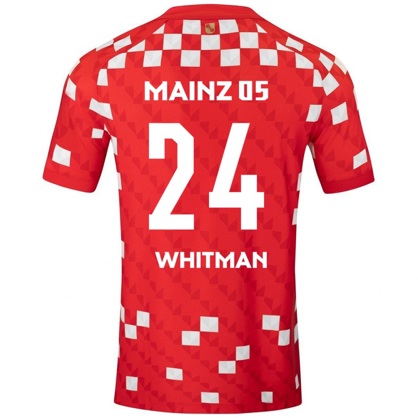 Kinder Katherine Whitman #24 Weiß Rot Heimtrikot Trikot 2024/25 T-Shirt Schweiz