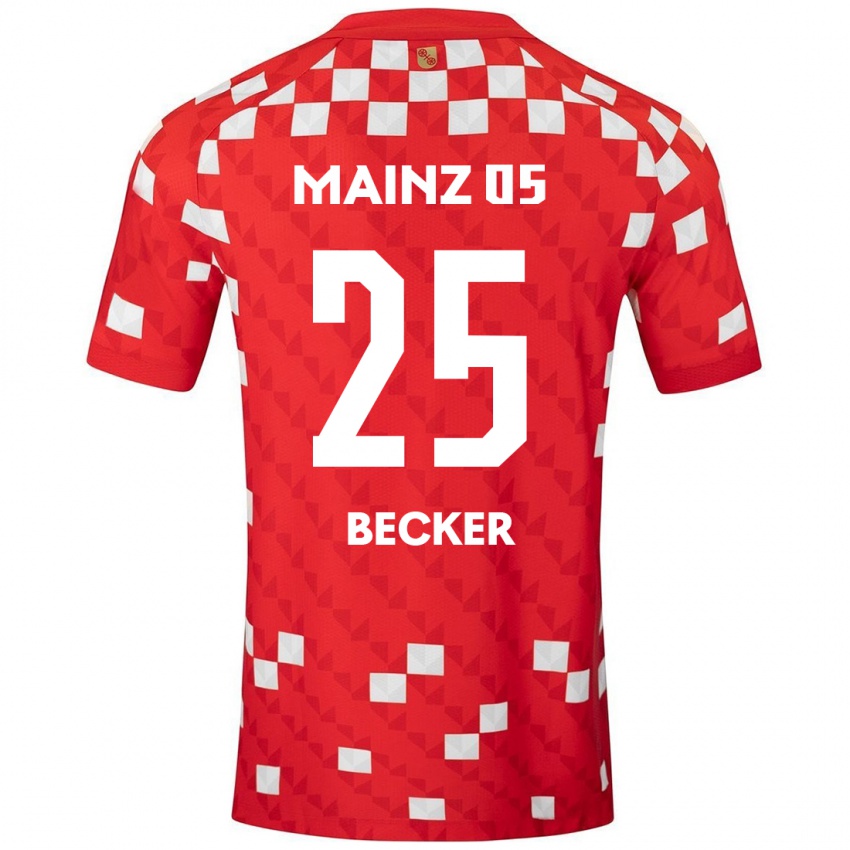 Kinder Kathrin Becker #25 Weiß Rot Heimtrikot Trikot 2024/25 T-Shirt Schweiz