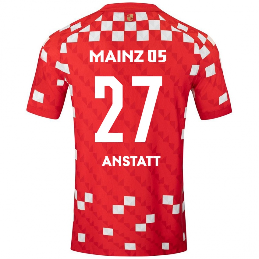 Kinder Nadine Anstatt #27 Weiß Rot Heimtrikot Trikot 2024/25 T-Shirt Schweiz