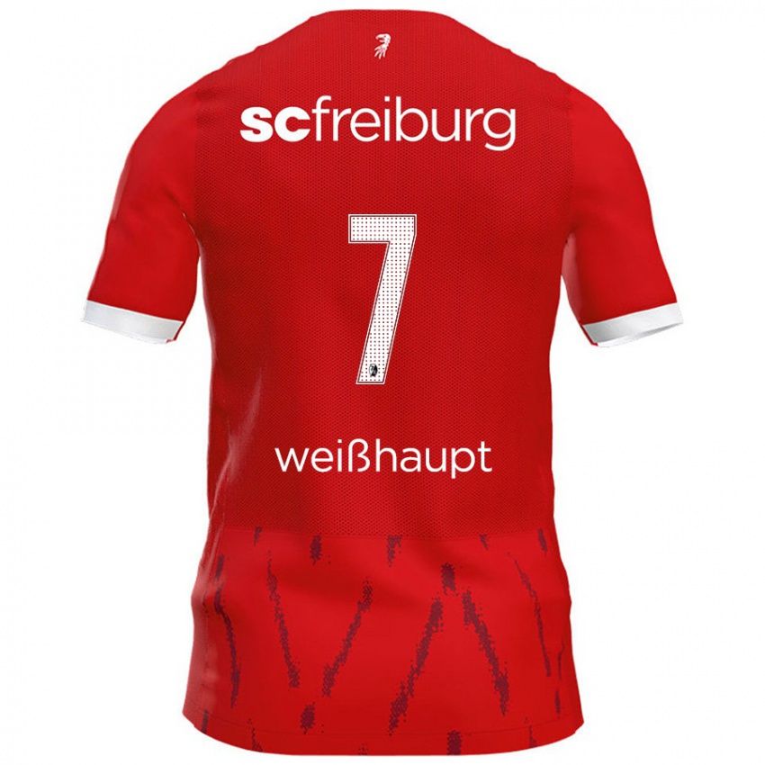 Kinder Noah Weißhaupt #7 Rot Heimtrikot Trikot 2024/25 T-Shirt Schweiz