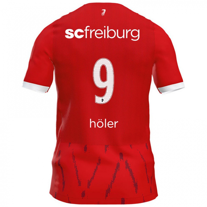 Kinder Lucas Höler #9 Rot Heimtrikot Trikot 2024/25 T-Shirt Schweiz