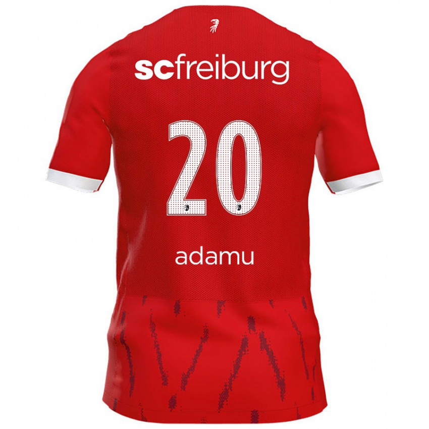 Kinder Junior Adamu #20 Rot Heimtrikot Trikot 2024/25 T-Shirt Schweiz