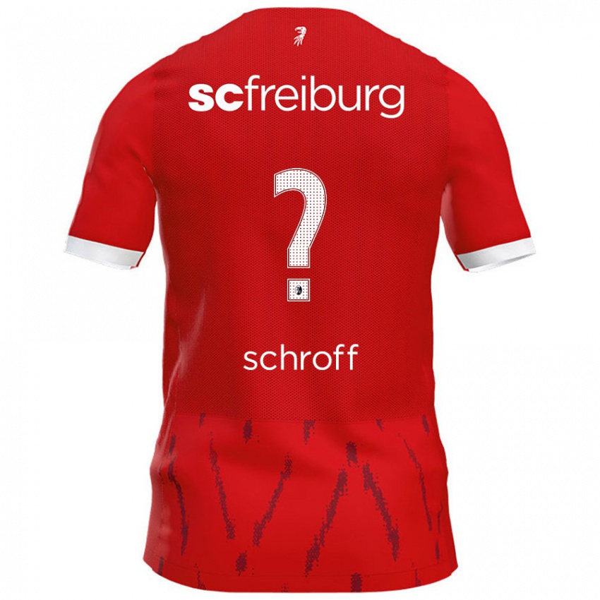 Kinder Matteo Schroff #0 Rot Heimtrikot Trikot 2024/25 T-Shirt Schweiz