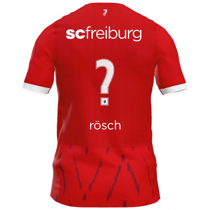 Kinder Nouri Rösch #0 Rot Heimtrikot Trikot 2024/25 T-Shirt Schweiz