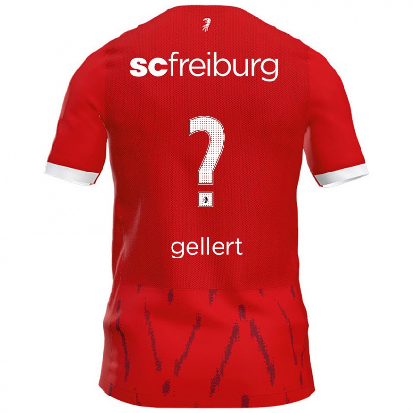 Kinder Fabian Gellert #0 Rot Heimtrikot Trikot 2024/25 T-Shirt Schweiz