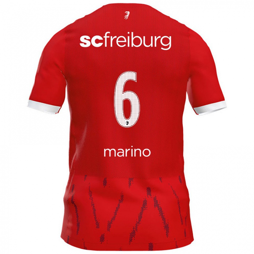 Kinder Luca Marino #6 Rot Heimtrikot Trikot 2024/25 T-Shirt Schweiz