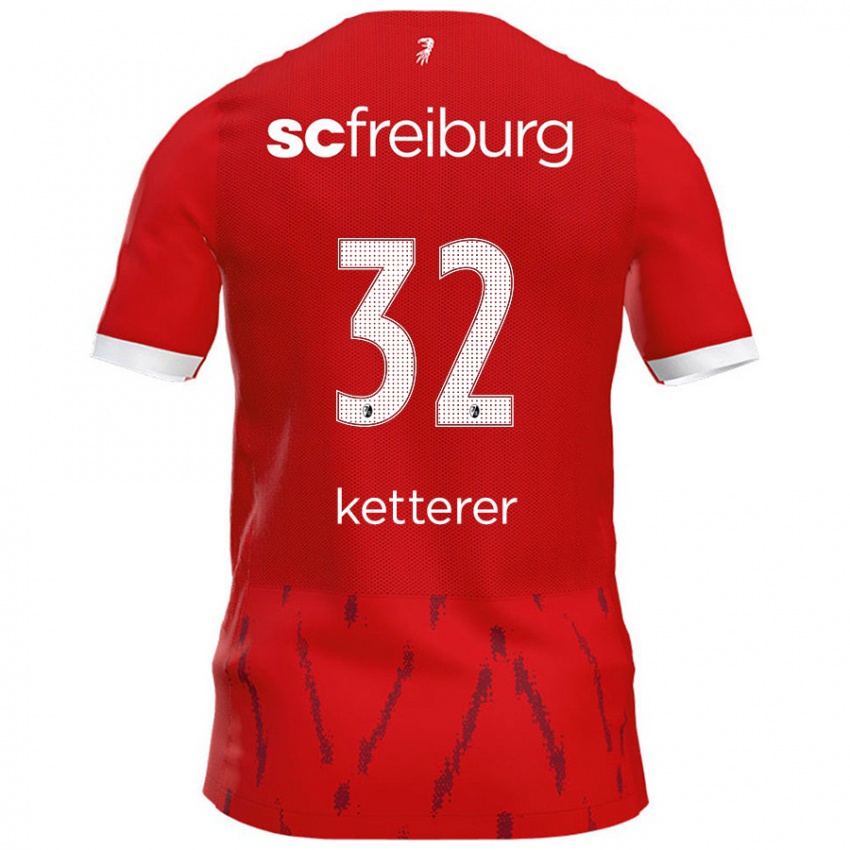 Kinder Ashley Ketterer #32 Rot Heimtrikot Trikot 2024/25 T-Shirt Schweiz