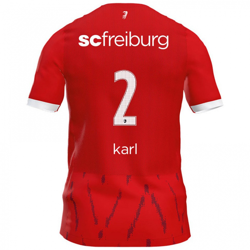 Kinder Lisa Karl #2 Rot Heimtrikot Trikot 2024/25 T-Shirt Schweiz