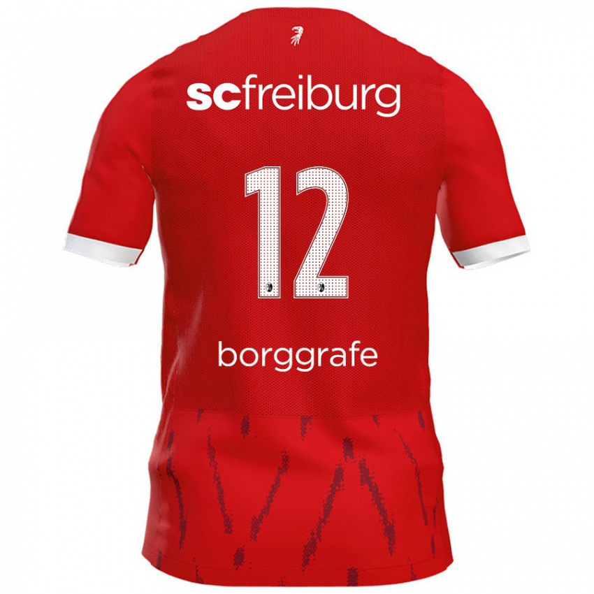 Kinder Rafaela Borggräfe #12 Rot Heimtrikot Trikot 2024/25 T-Shirt Schweiz